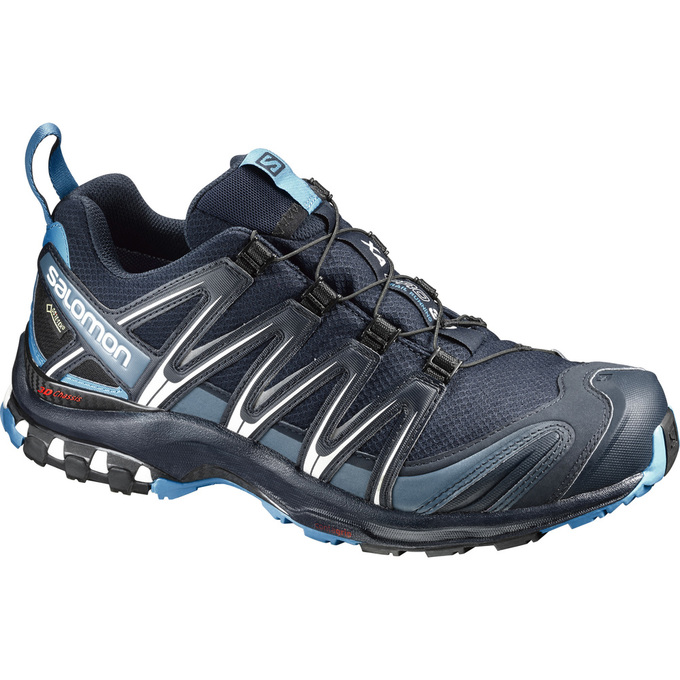 Salomon Singapore Mens Trail Running Shoes - XA PRO 3D GTX® Navy | 74950-STWJ